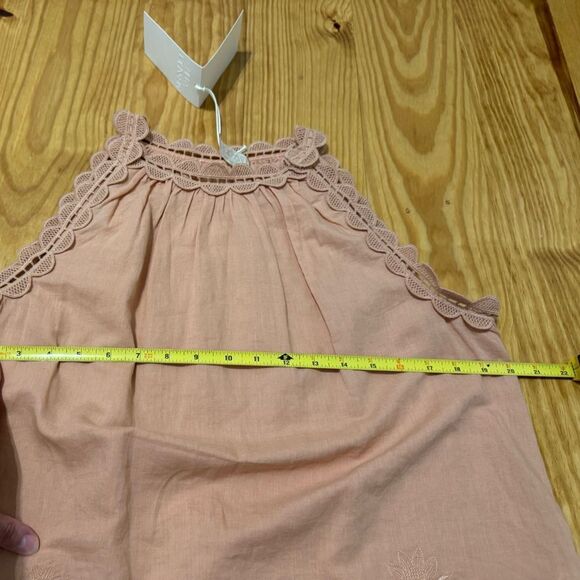 NWT Ulla Johnson June Top Azalea Tank Embroidered Lace Linen Cotton Relaxed Sz 8 - Picture 11 of 14